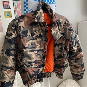 Camo Puffer Jacket